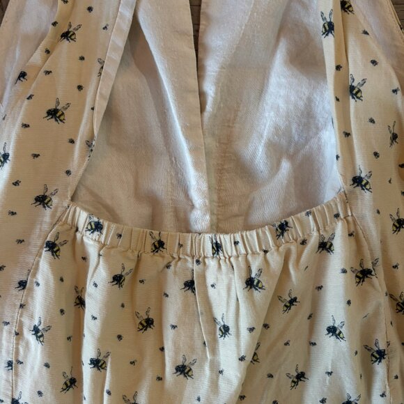MAEVE Cream Bee Sleeveless Collared Mini Dress Size 2 - Picture 7 of 7